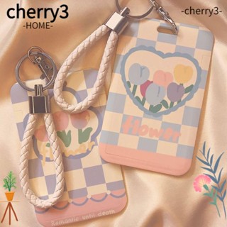 Cherry3 กระเป๋าใส่บัตรเครดิต พลาสติก ลายการ์ตูน สําหรับนักเรียนผู้ชาย และผู้หญิง