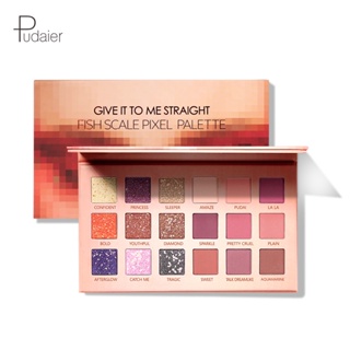 [Daily optimization] makeup Pudaier18 color eye shadow plate ins shiny pink pearl not dizzy dyeing easy to color eye shadow wholesale 8/21