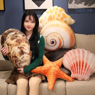 Ena-sea Life หมอนตุ๊กตาหอยเป๋าฮื้อ หอยนางรมน่ารัก ผ้าฝ้าย PP สําหรับตกแต่งบ้าน