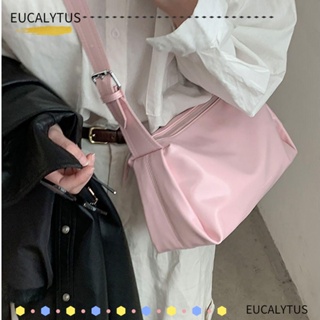 Eutus กระเป๋าสะพายไหล่ กระเป๋าถือ หนัง PU ใบเดียว ใบใหญ่ จุของได้เยอะ ปรับความยาวได้ แฟชั่นสําหรับสตรี เหมาะกับการพกพาเดินทาง