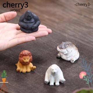 Cherry3 ฟิกเกอร์ชา รูปจระเข้ แฮนด์เมด ขนาดเล็ก สีม่วง สําหรับตกแต่งบ้าน