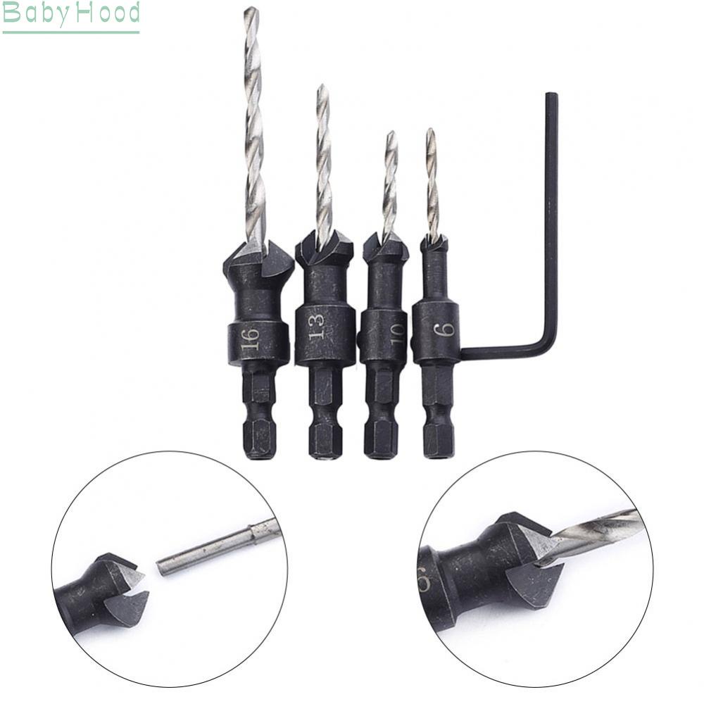 big-discounts-4pcs-hss-countersink-drill-bit-set-quick-change-hex-shank-screw-for-woodworking-bbhood