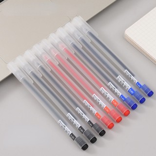 ปากกาเจล หมึกสีดํา สีแดง 0.5 มม. สําหรับเขียนลื่น