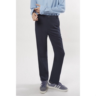 ESP กางเกงสแลคทรงสกินนี่ ผู้ชาย สีน้ำเงินเข้ม | Skinny Casual Slacks | 03771