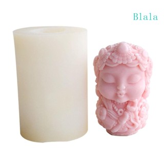 Blala Guanyin แม่พิมพ์เรซิ่น รูปเทียนหอม ยิปซั่ม สําหรับทําเครื่องประดับ DIY