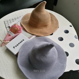 Bbyter หมวกแม่มด หมวกคอสเพลย์ ปีกกว้าง สไตล์โมเดิร์น สําหรับผู้หญิง ใส่ไปปาร์ตี้ฮาโลวีน