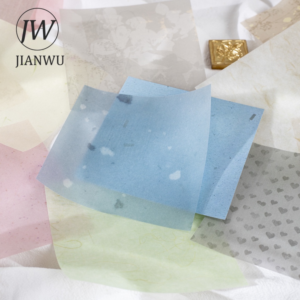 jianwu-แผ่นกระดาษ-สไตล์วินเทจ-เรียบง่าย-สําหรับตกแต่งสมุดบันทึก-30-แผ่น