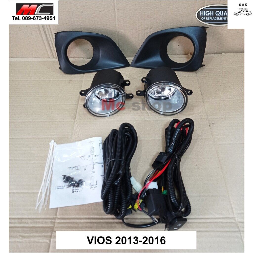 ไฟตัดหมอก-วีออส-vios-toyota-ปี-2013-2014-2015-2016-ty051-อะไหล่รถ