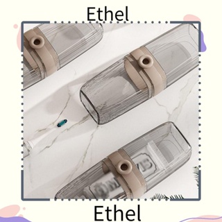 Ethel1 ถ้วยใส่แปรงสีฟัน แบบใส น้ําหนักเบา แบบพกพา สําหรับเดินทาง