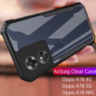 เคสโทรศัพท์มือถือ อะคริลิคแข็ง ใส กันกระแทก กันรอยกล้อง สําหรับ Oppo A18 A38 A78 4G A78 NFC A 78 A58 AOppoA78 OppoA58 4G 5G