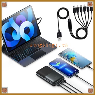 Bang สายเคเบิลเชื่อมต่อข้อมูล USB2 0 Type A ตัวผู้ เป็น 6 Micro USB ตัวผู้ ความเร็วสูง สําหรับโทรศัพท์มือถือ