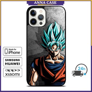 เคสโทรศัพท์มือถือ ลาย Goku Super Saiya สีฟ้า สําหรับ iPhone 2 14 Pro Max 13 Pro Max Samsung Galaxy Note10+ S21Ultra