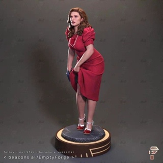 Agent Carter โมเดลเรซิ่นจิ๋ว GK สีขาว 3d ไม่มีภาพวาด สเกล 1/35 24 18 GXPB