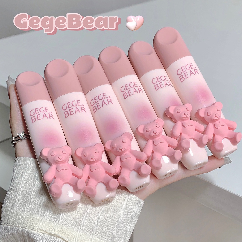 gegebeargogo-ลิปกลอส-เนื้อแมตต์-แบบนิ่ม-ราคาถูก-สําหรับนักเรียน