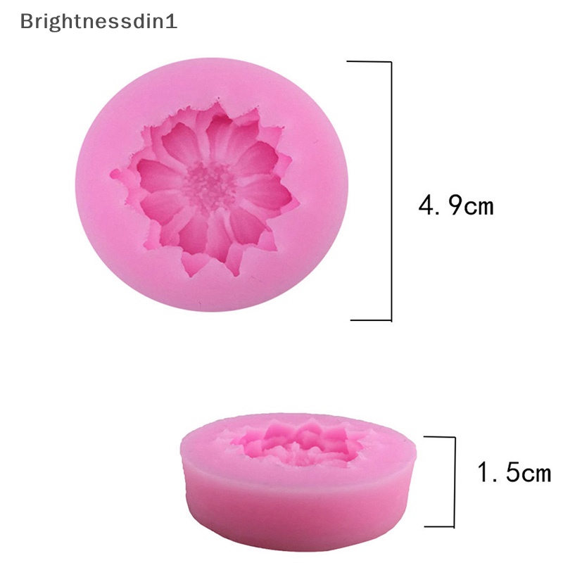 brightnessdin1-popdiy-แม่พิมพ์ซิลิโคน-รูปดอกไม้-3d-สําหรับตกแต่งเค้ก-น้ําตาลฟองดองท์