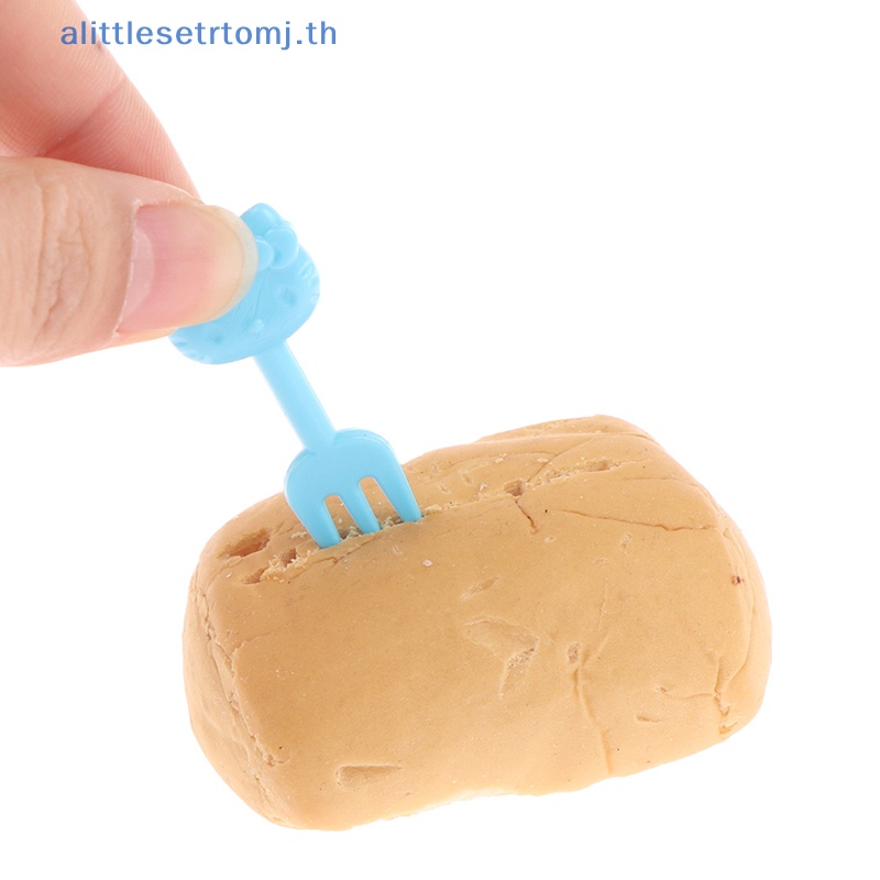 alittlese-ส้อมจิ้มผลไม้-ขนมเค้ก-ขนมหวาน-ขนาดเล็ก-สําหรับเด็ก-10-ชิ้น-ต่อชุด
