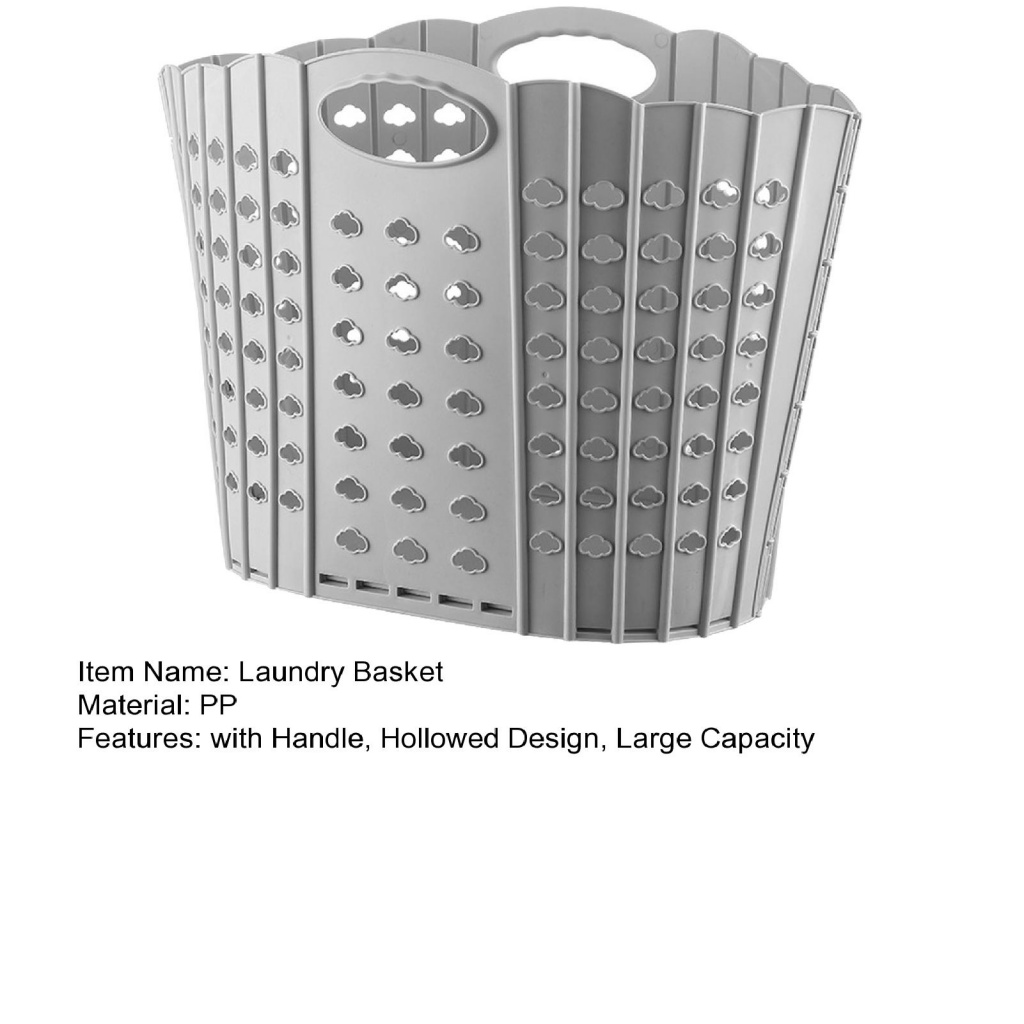 dottam-ตะกร้าพลาสติก-พับได้-ประหยัดพื้นที่-ทนทาน-สําหรับใส่เสื้อผ้าซักรีด