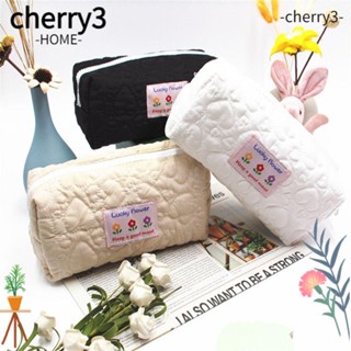 Cherry3 กระเป๋าเครื่องเขียน กระเป๋าดินสอ ปากกา ลายดอกไม้ อุปกรณ์เสริม สําหรับนักเรียน