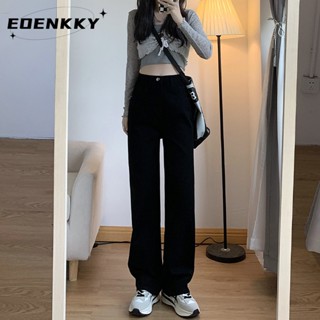 EOENKKY กางเกงขายาว กางเกงยีสน์ผู้หญิง ทรงหลวม ๆ ตรง Retro Hip Hop Pants 2023 NEW Style  สวย fashion ทันสมัย สบาย A97L33Q 36Z230909