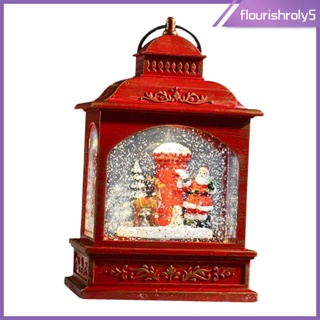 [Flourishroly5] โคมไฟคริสต์มาส รูปลูกโลก ประดับกลิตเตอร์ สําหรับตกแต่ง