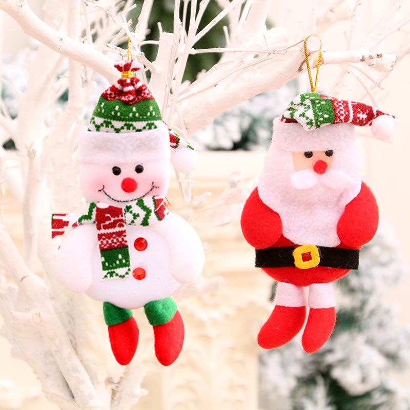ตุ๊กตาซานตาคลอส-สโนว์แมน-กวางเอลก์-สําหรับแขวนตกแต่งต้นคริสต์มาส-เทศกาลปีใหม่