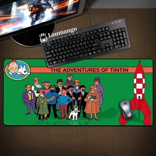 Tintin Adventures of Desk Mat แผ่นรองเมาส์เกมมิ่ง Xxl อะนิเมะ ขนาดใหญ่ คีย์บอร์ดเกมเมอร์ พรม แผ่นรองเมาส์ ขยาย เม้าส์ ตู้ เสื่อพีซี