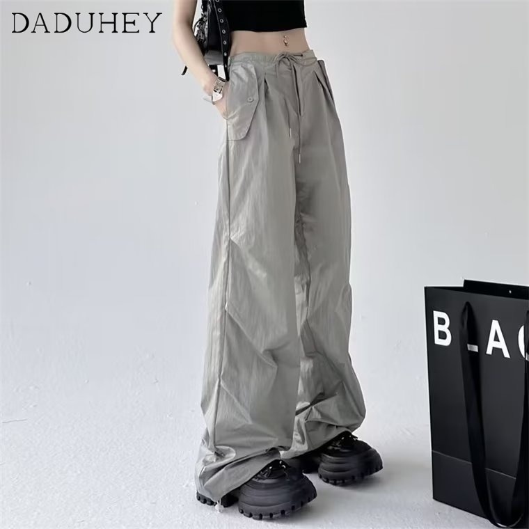 daduhey-cargo-pants-womens-retro-american-style-high-waist-straight-pants-slimming-wide-leg-casual-pants