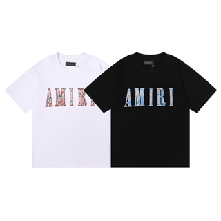 [S-5XL]Street Fashion A&amp;RI Men And Women Cotton Short Sleeve Cashew Flower Print T-shirts Casual Top Unisex