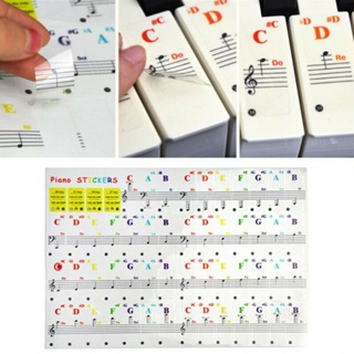 New Arrival~Piano Stickers Stickers Transparent Beginner Colorful Piano Stickers Stickers