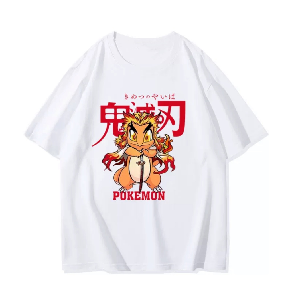 ราคาถูกpok-mon-pikachu-agatsuma-zenitsuเสื้อยืดแขนสั้นสีขาวของผู้ชาย-demon-slayer-การ์ตูนเสื้อผ้าน่ารักครึ่งแขน-เสื้อคู่