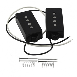 New Arrival~Bass Pickups Split Single Coil Pickup 10-11K Braided Cloth Cables Brand New