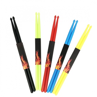 New Arrival~Drumsticks 1 Pair 406mm Anti-slip Function Colorful Trendy Threaded Handle