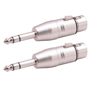 New Arrival~Microphone Adapters Male To Female Nickel Plated Zinc Alloy XLR Female To TRS