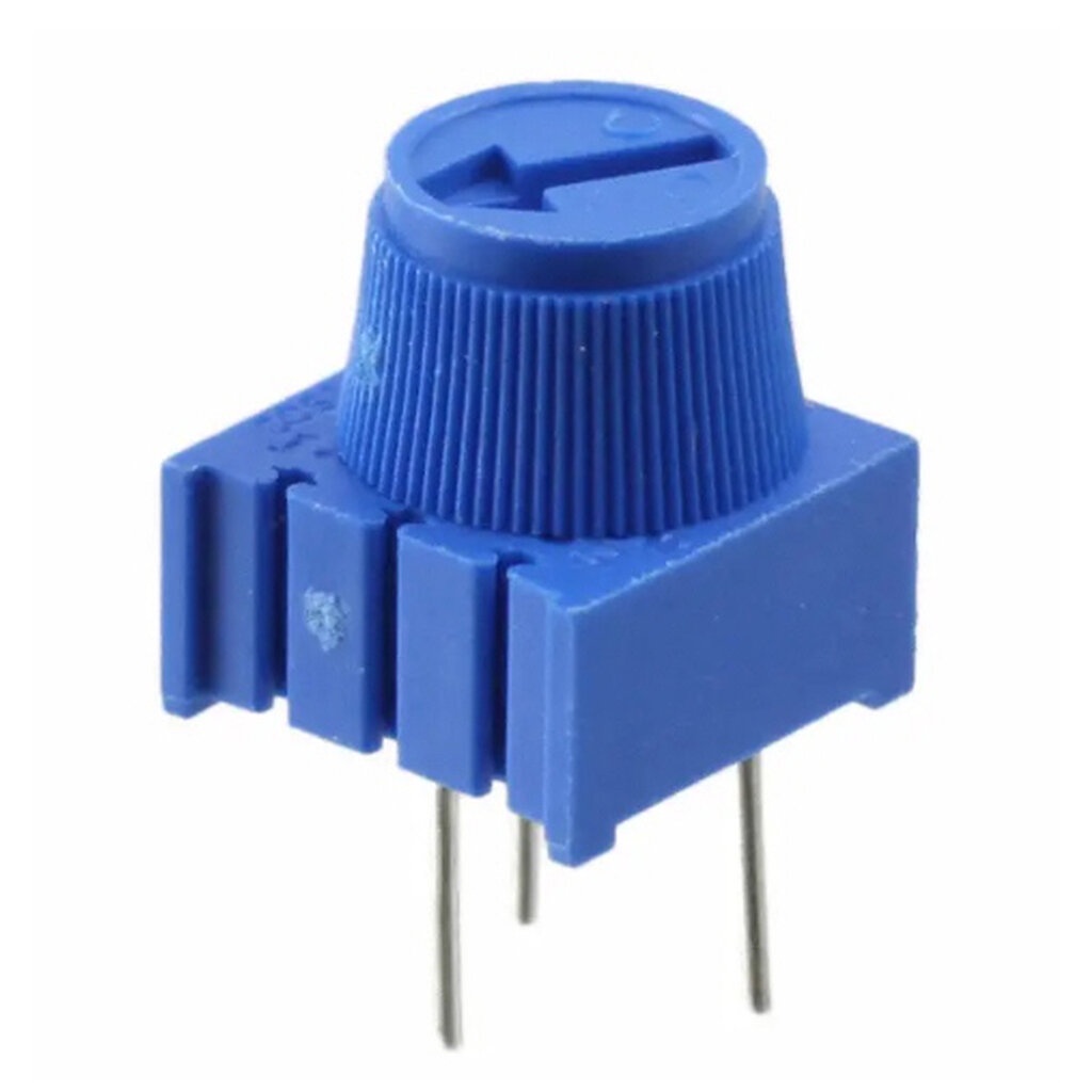 ตัวต้านทานปรับค่าได้ 10K Ohm แบบมีปุ่มหมุนได้ (Trimpot Potentiometer