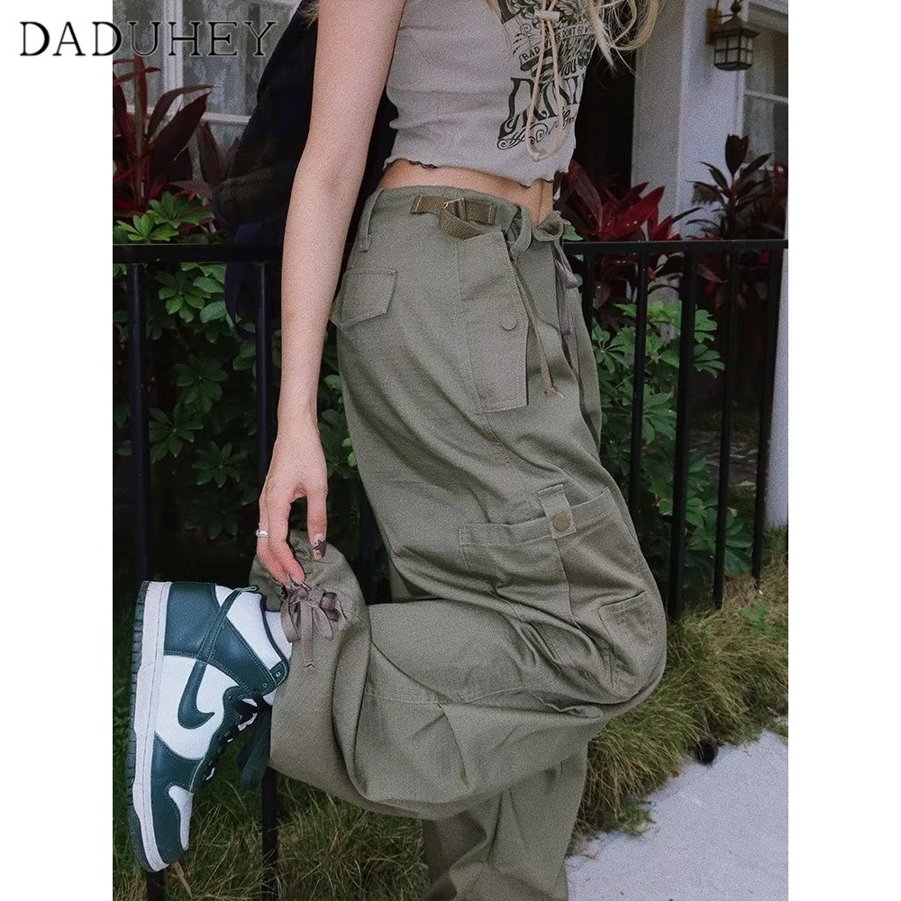 daduhey-american-style-retro-womens-high-waist-straight-wide-leg-pants-casual-mopping-big-pocket-cargo-pants