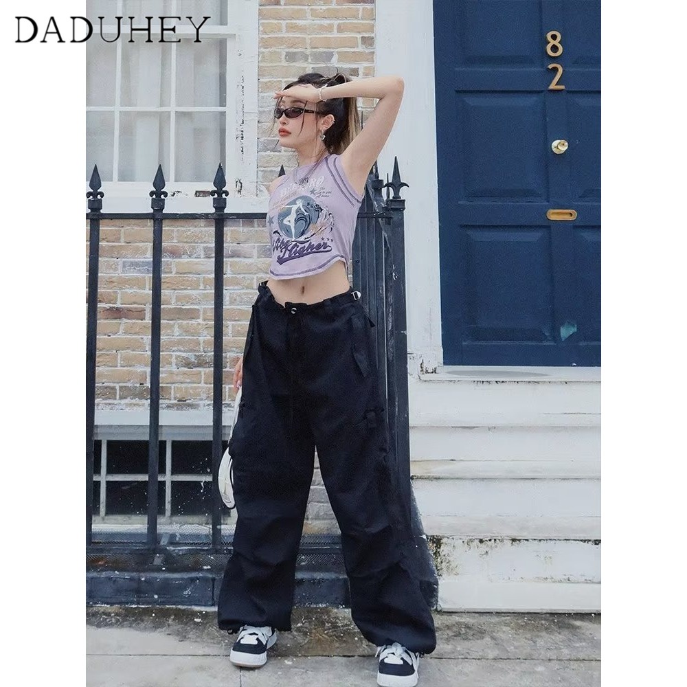 daduhey-american-style-retro-womens-high-waist-straight-wide-leg-pants-casual-mopping-big-pocket-cargo-pants