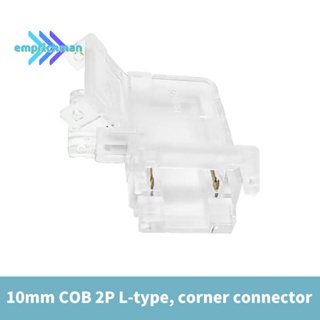 Epmn&gt; อะแดปเตอร์เชื่อมต่อสายไฟ LED รูปตัว L แบบบางพิเศษ เชื่อมต่อง่าย สําหรับสายไฟ COB 5 ชิ้น