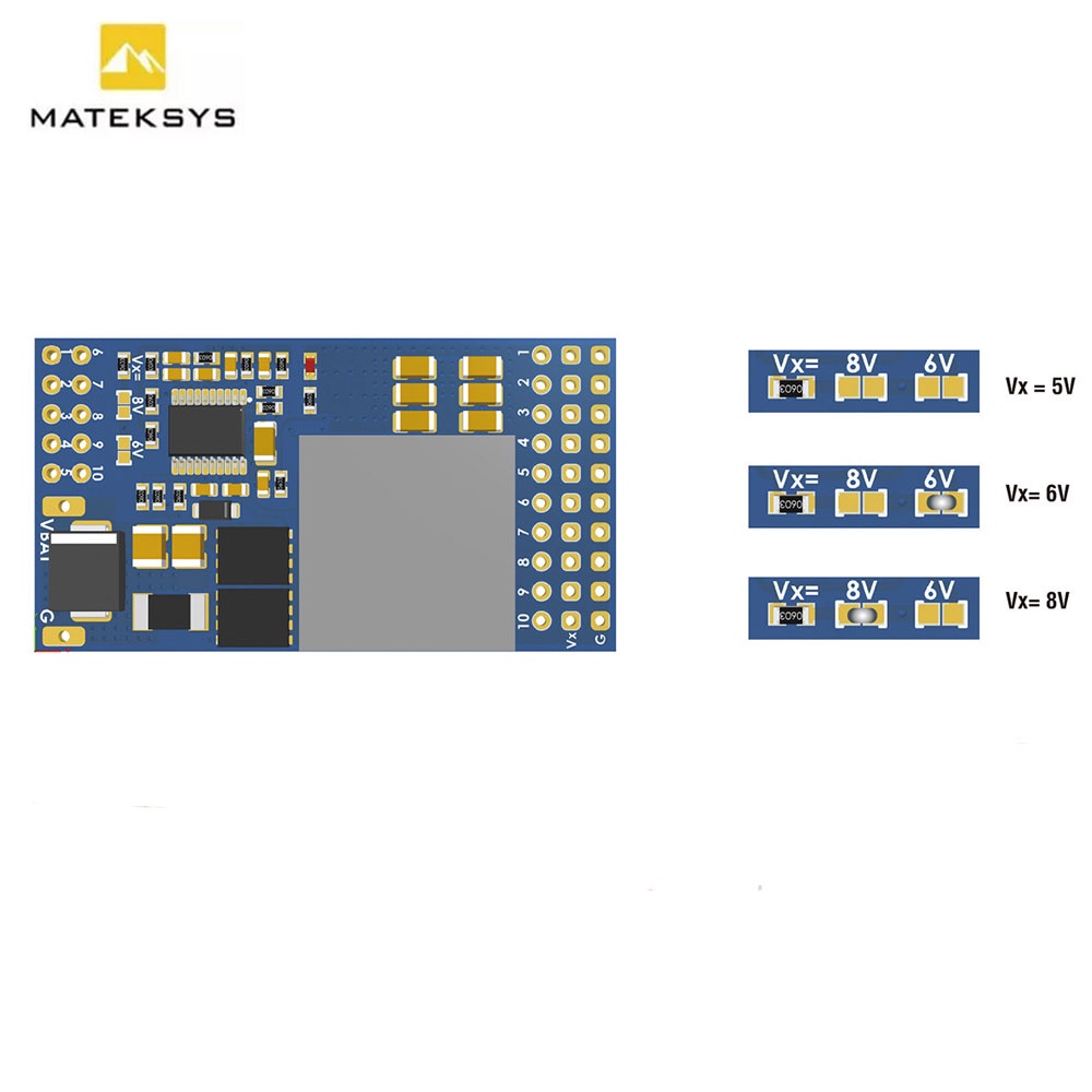 matek-svpdb-12s-servo-pdb-พร้อมบอร์ดจ่ายไฟ-12a-bec-9-55v-เป็น-5-6-8v-สําหรับเครื่องบินบังคับ
