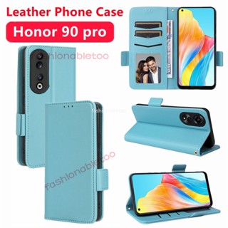 เคสโทรศัพท์หนัง ฝาพับแม่เหล็ก กันกระแทก พร้อมช่องใส่บัตร สําหรับ Huawei Honor 90 pro Lite 90pro 90lite Honor90pro Honor90lite 2023