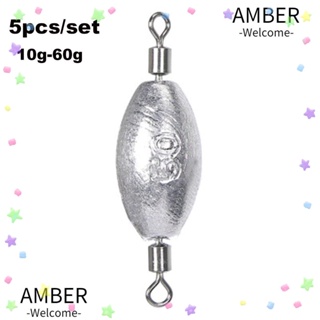 Amber อุปกรณ์ตะขอเชื่อมต่อสายเบ็ดตกปลา 5 ชิ้น