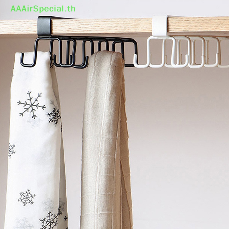 aaairspecial-ตะขอเหล็ก-6-ตะขอ-สําหรับแขวนใต้ชั้นวางแก้วน้ํา-ตู้เสื้อผ้า-ห้องน้ํา-ห้องครัว