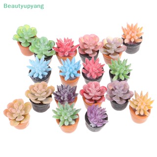 [Beautyupyang] โมเดลกระถางต้นไม้จิ๋ว 1:12 สําหรับตกแต่งบ้านตุ๊กตา 5 ชิ้น