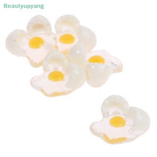 [Beautyupyang] โมเดลไข่แตก ขนาดเล็ก 1:12 DIY สําหรับตกแต่งบ้านตุ๊กตา ห้องครัว 5 ชิ้น