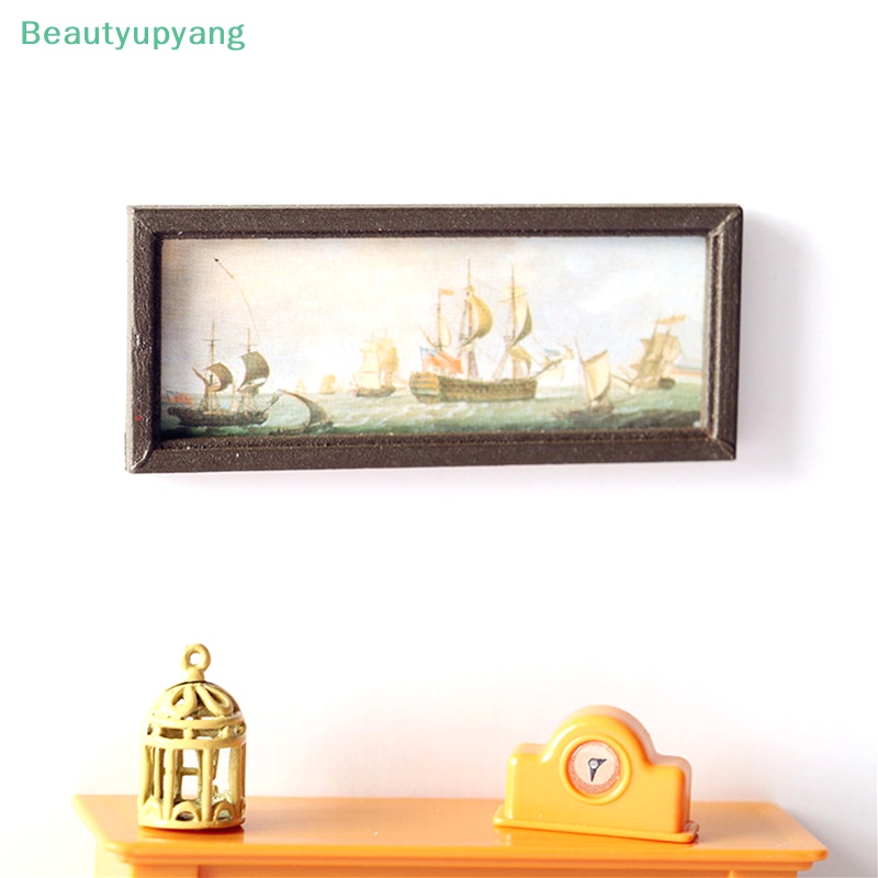 beautyupyang-อุปกรณ์เสริม-รูปภาพเรือใบ-1-12-สําหรับตกแต่งบ้านตุ๊กตา