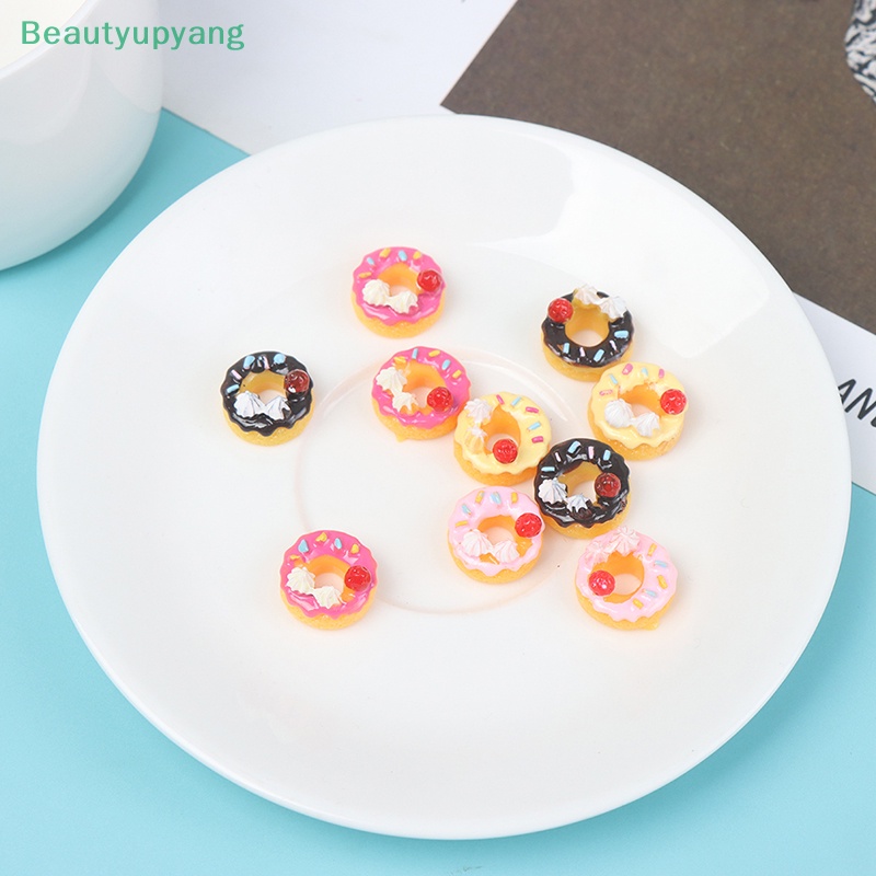 beautyupyang-โดนัทไอศกรีมช็อคโกแลต-ขนมหวานจิ๋ว-diy-สําหรับตกแต่งบ้านตุ๊กตา-5-10-ชิ้น