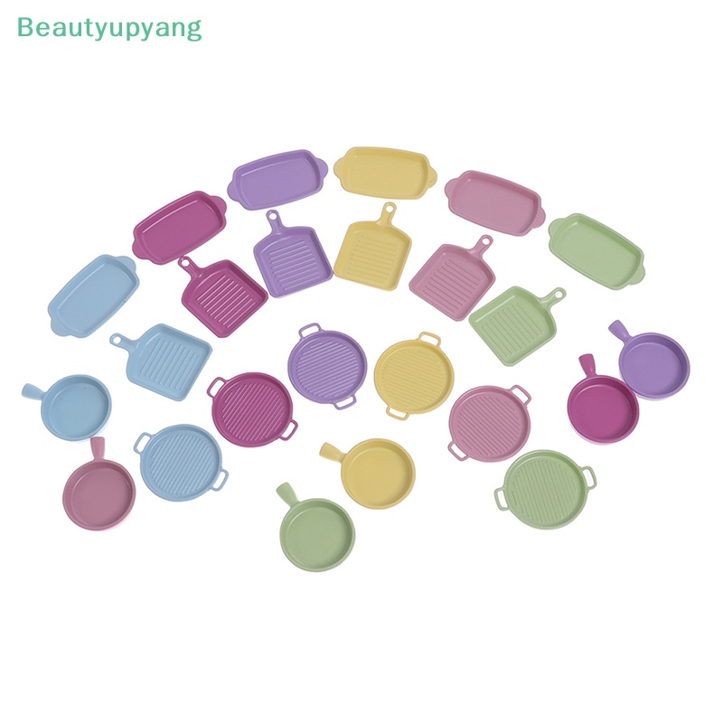 beautyupyang-โมเดลจานสเต็กจิ๋ว-1-12-สําหรับตกแต่งบ้านตุ๊กตา-4-ชิ้น-ต่อชุด