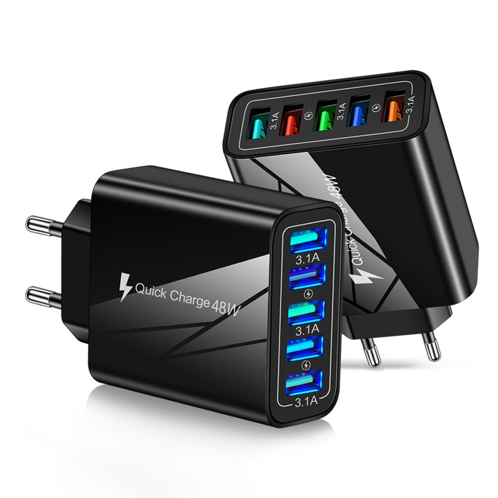 usb-charger-5-ports-quick-charge-universal-wall-chargers-luminous