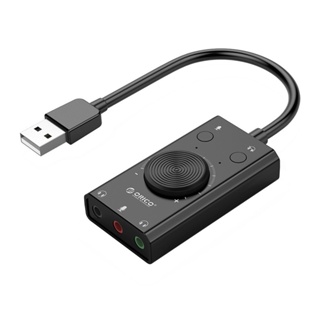 USB External Sound Cards 3 Ports Microphone Output Volume No Driver