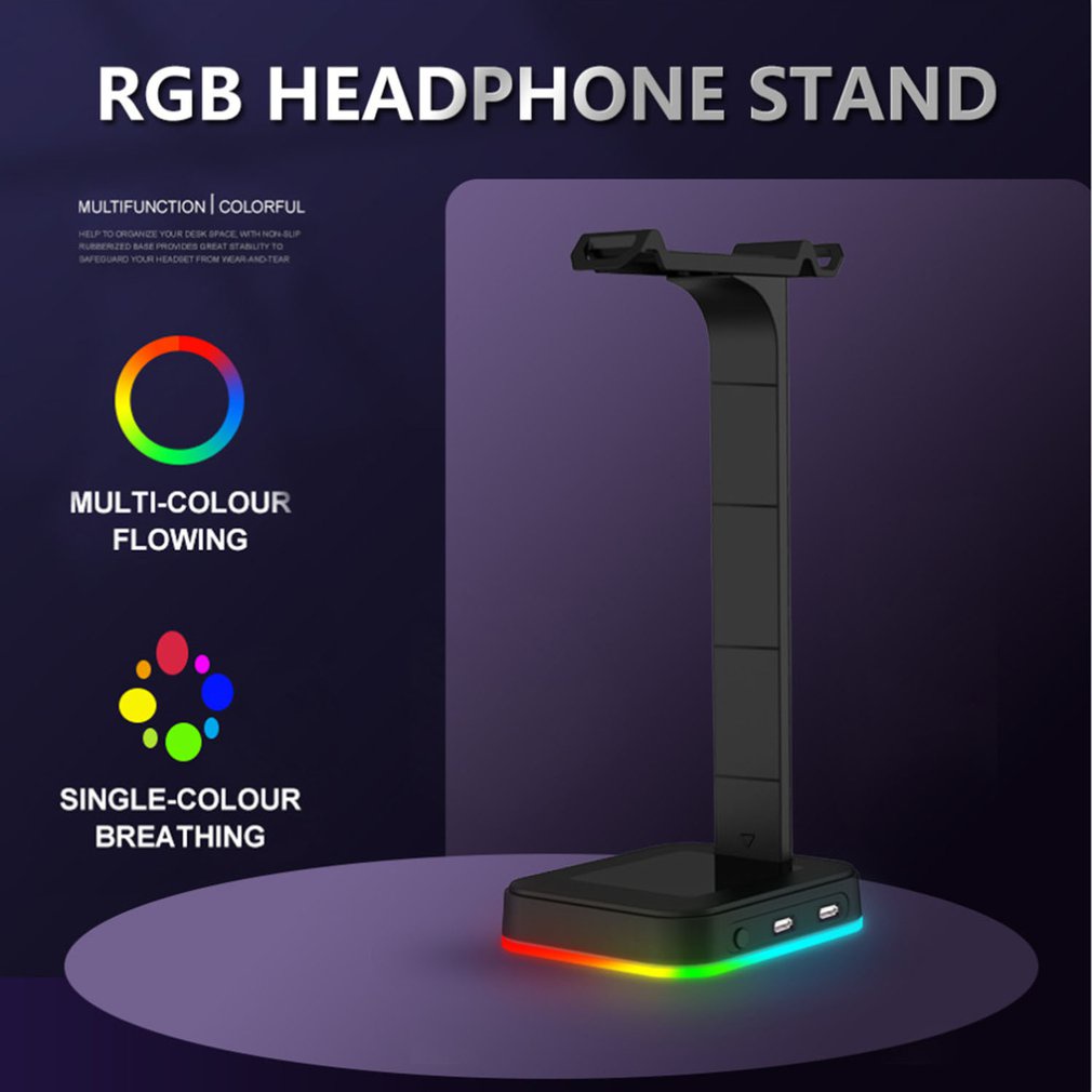 rgb-headphone-stand-with-2-usb-ports-desk-gaming-headset-holder-hanger-rack