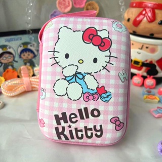 กระเป๋าจัดเก็บอุปกรณ์ดิจิทัล สายชาร์จ USB ลาย Hello Kitty Linabell น่ารัก